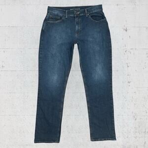 Mott & Bow Women's Boyfriend Jeans Dark Blue Size 31 X 30